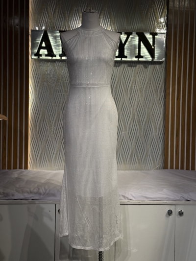 Halter Sequin Bodycon Gown