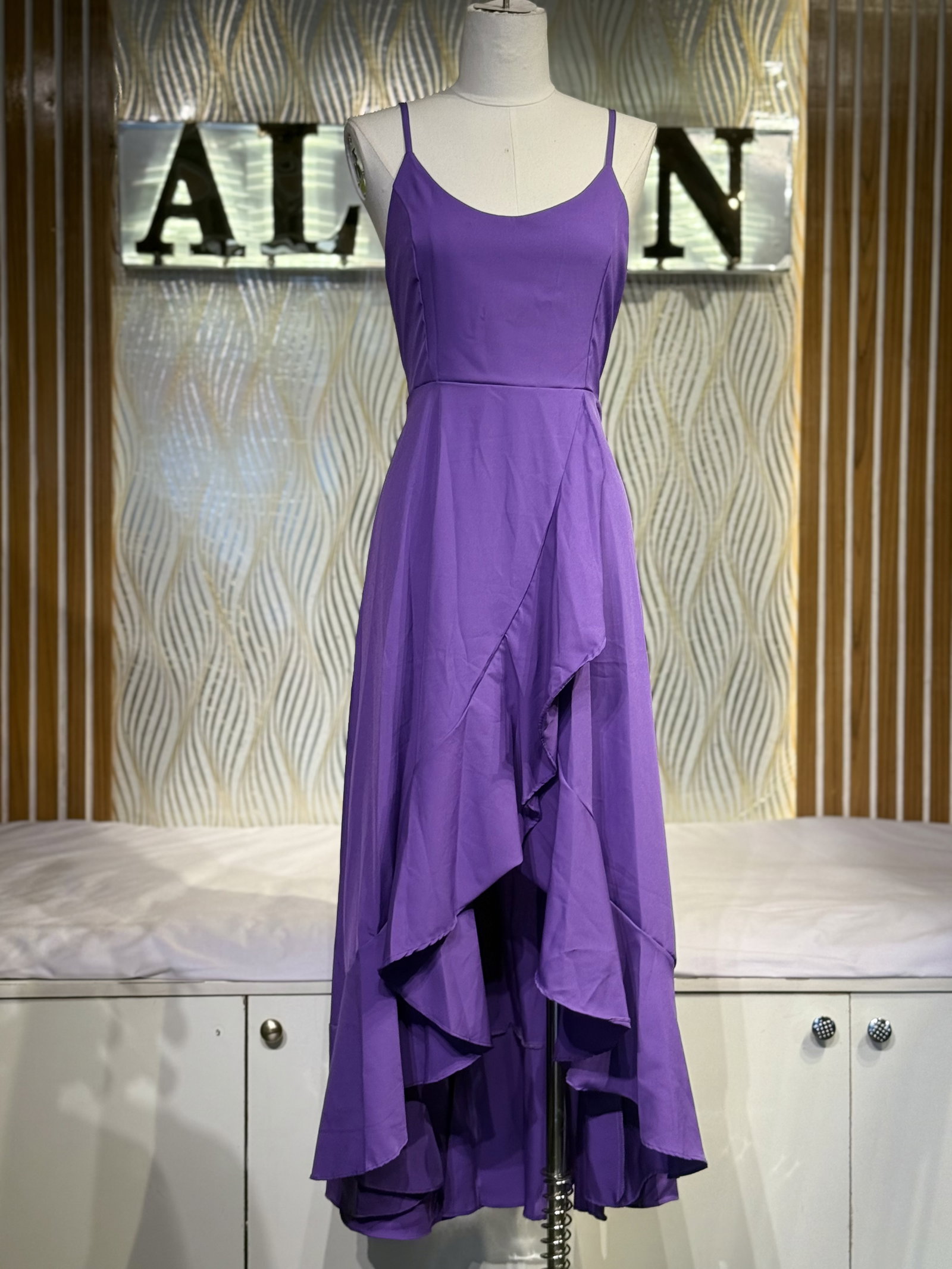 Spaghetti Ruffle Hem Maxi - alternate view