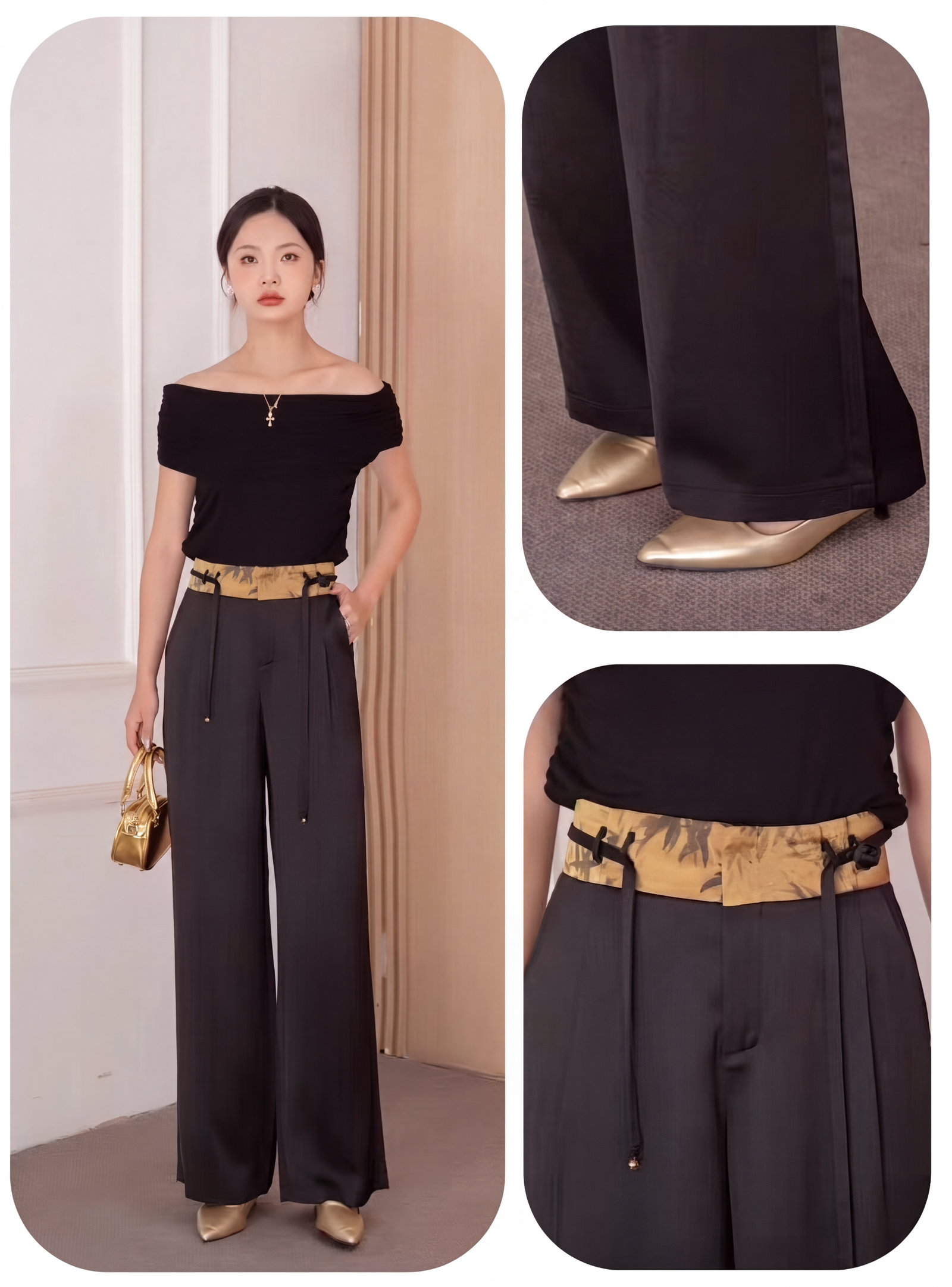 Comfort Midnight Black Tailored Trousers
