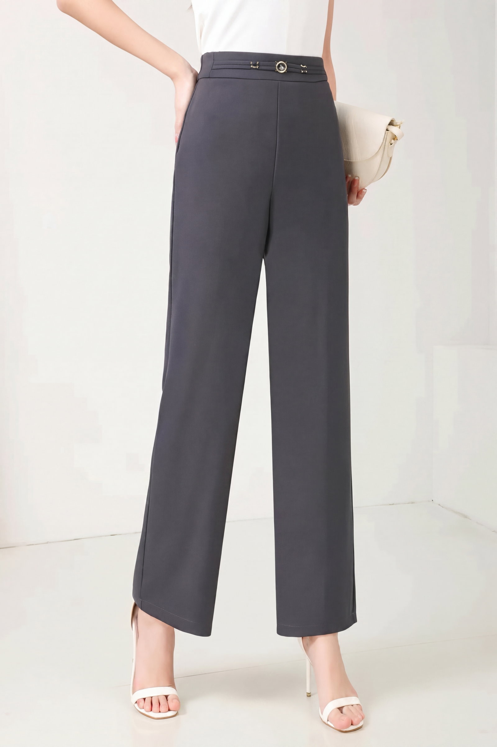 High Quality Midnight Black Tailored Trousers