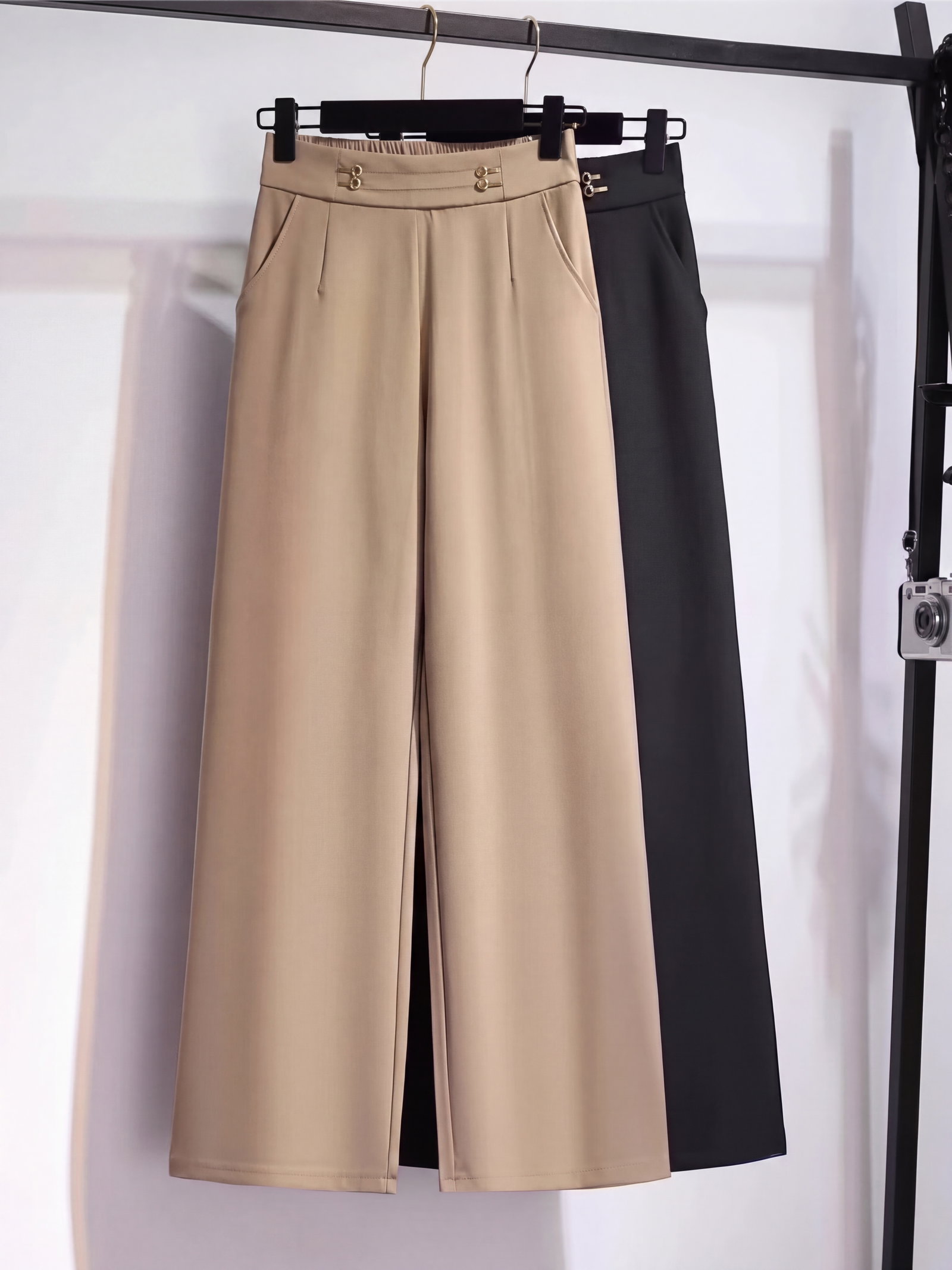 Stylish Ivory Cream Tailored Trousers - alternate view