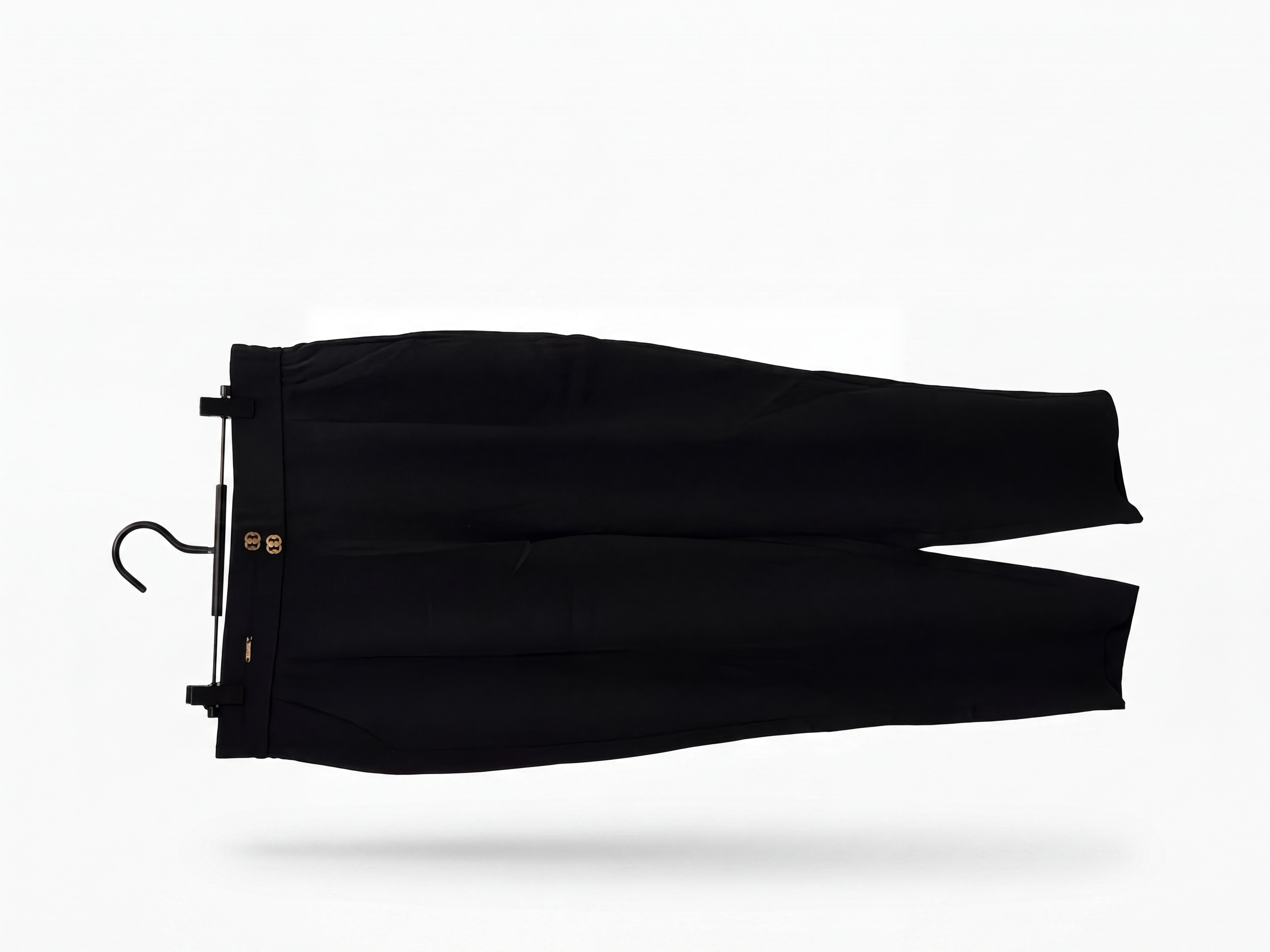 Premium Midnight Black Tailored Trousers - alternate view