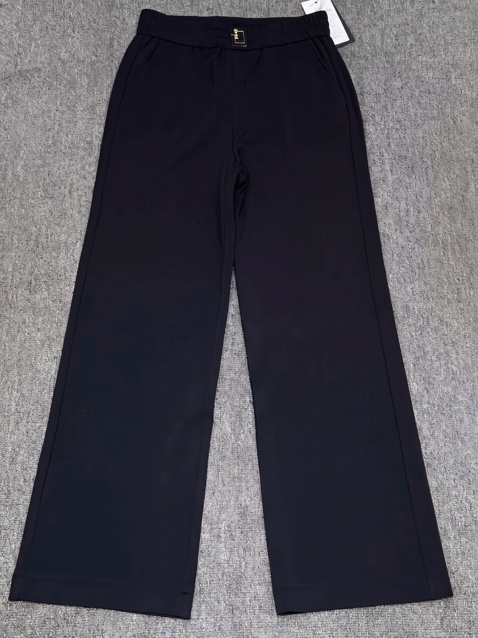 Stylish Midnight Black Tailored Trousers