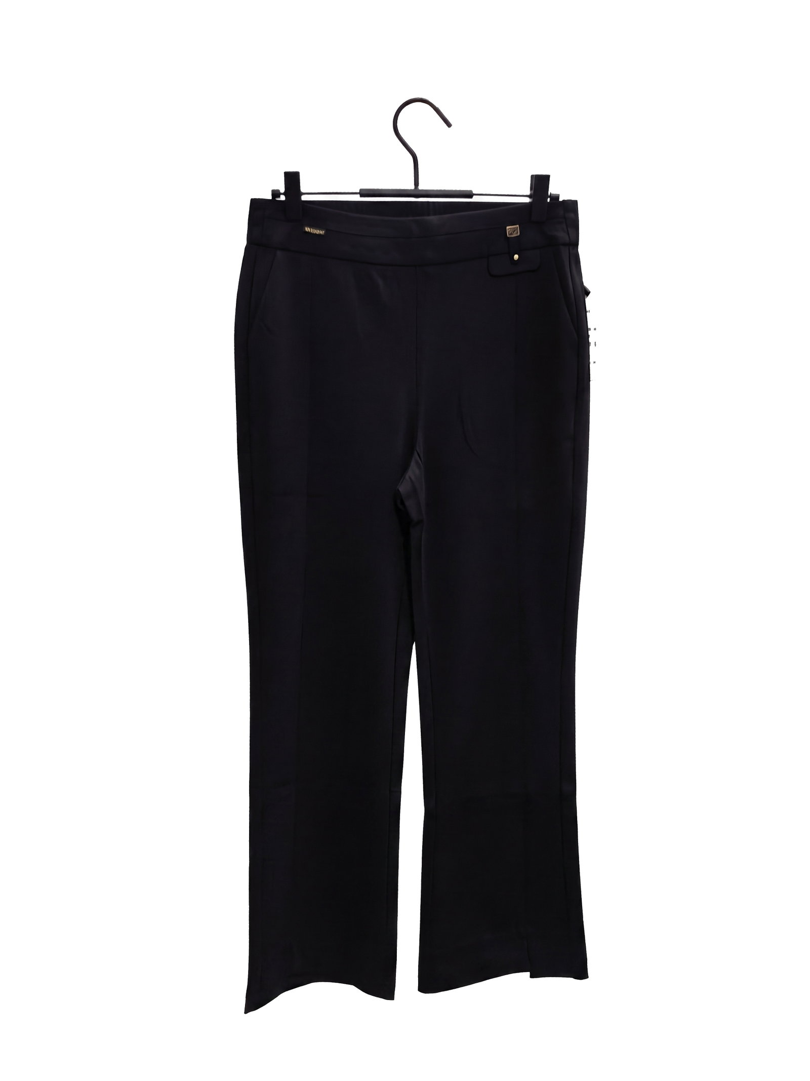 Stylish Midnight Black Tailored Trousers
