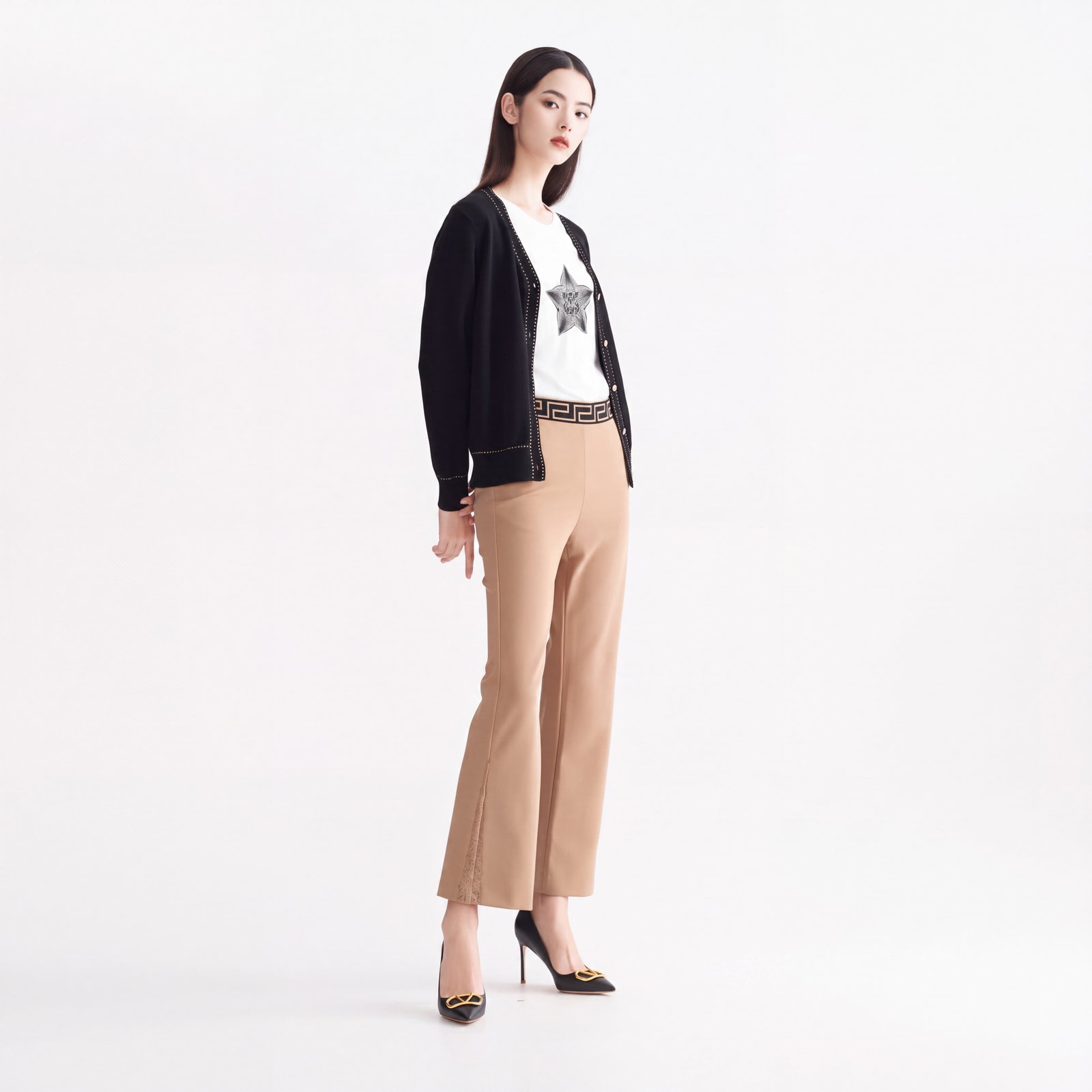 Stylish Signature Straight-Leg Trousers