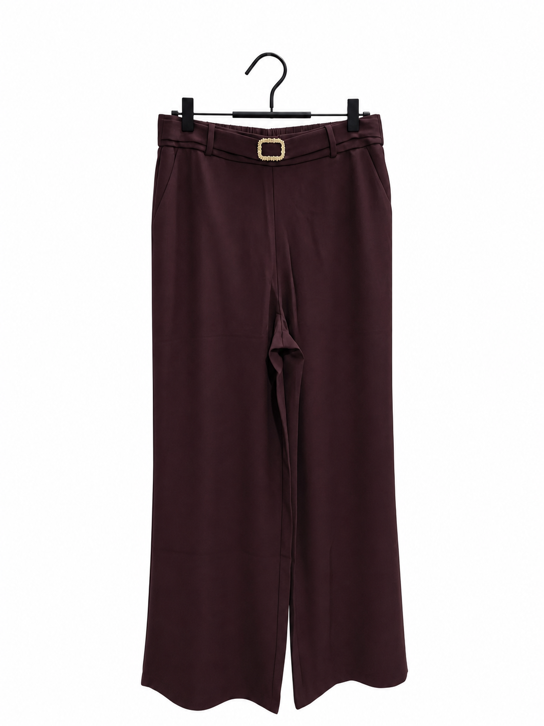 Trend Soft Beige Floor-Length Trousers - alternate view