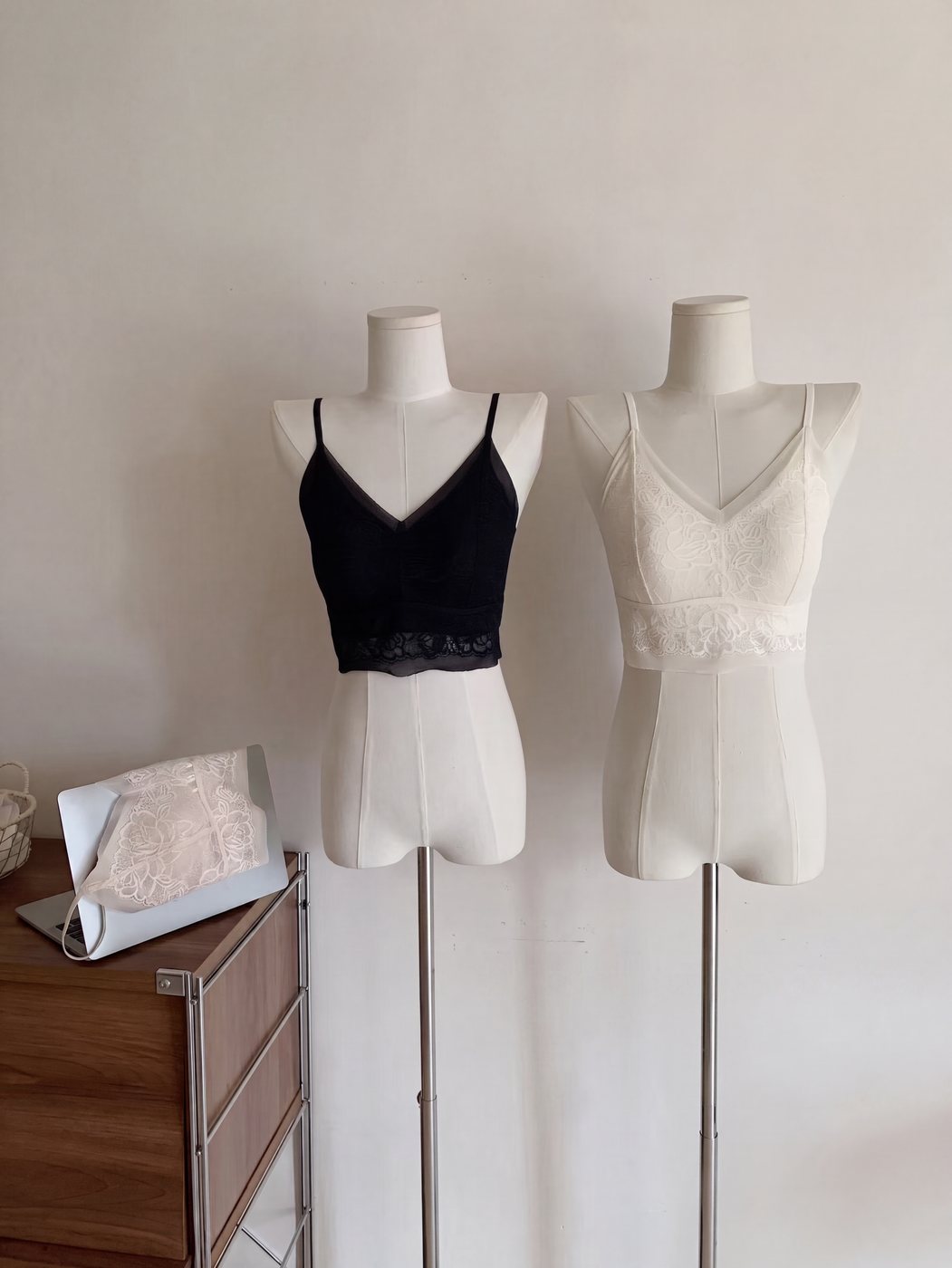 Women's Champagne White Bra