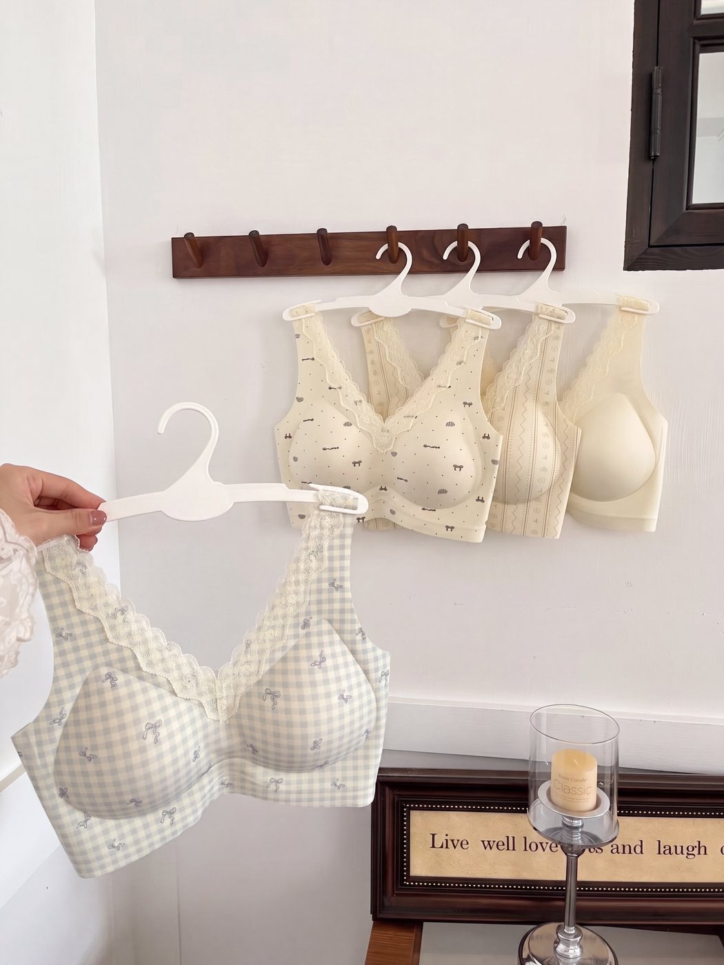 Women's White Bra - alternate view