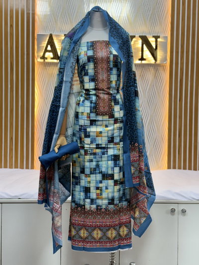 Zam Zam Mosaic Checkered Ethnic Border