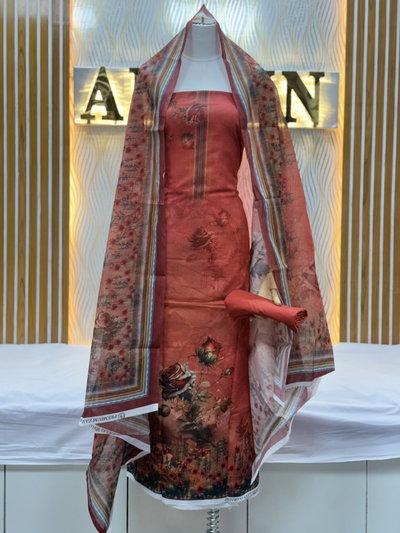 Zam Zam Coral Floral Vertical