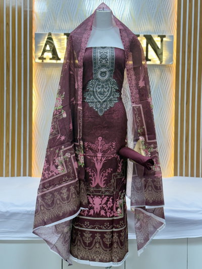 Zam Zam Plum Mandala Panel