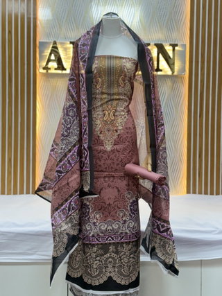 Zam Zam Damask Purple Lace