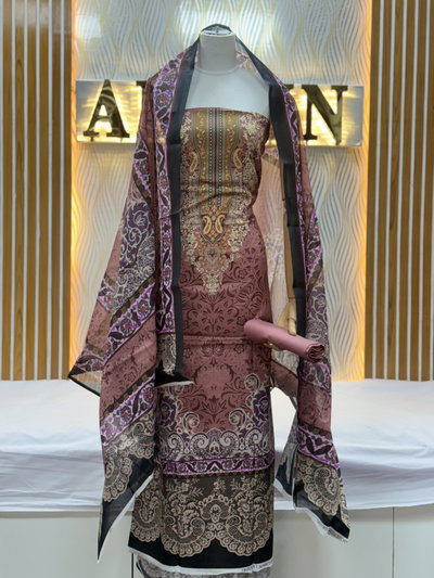 Zam Zam Damask Purple Lace