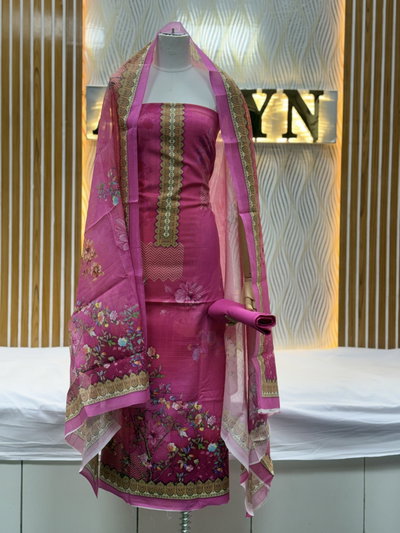Zam Zam Hot Pink Floral Gold