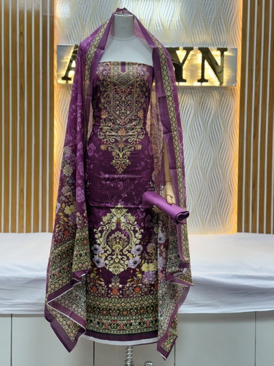 Zam Zam Purple Floral Ornate