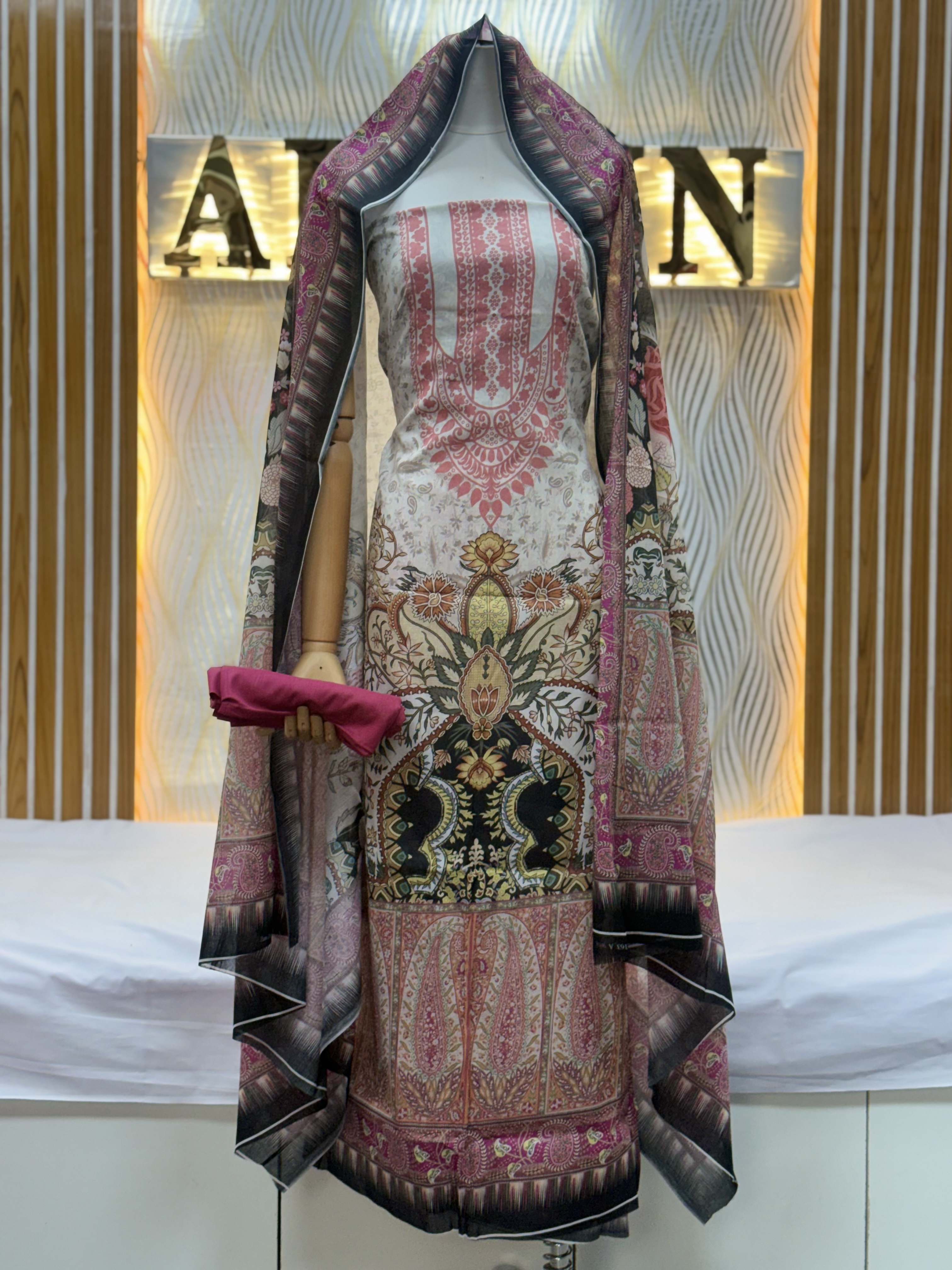 Zam Zam Pink Ethnic Ornate Panel - alternate view