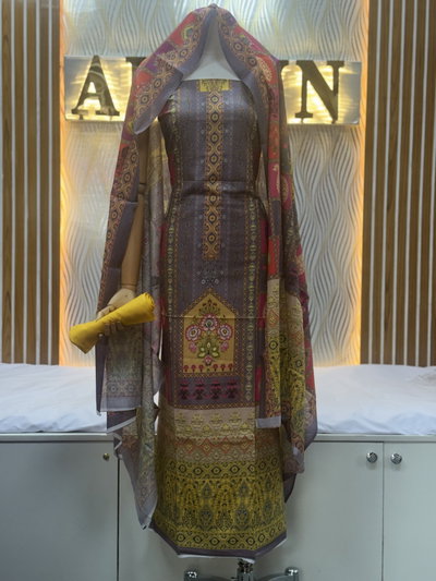 Zam Zam Brown Geometric Tribal Yellow