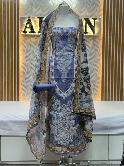 Zam Zam Periwinkle Damask Paisley