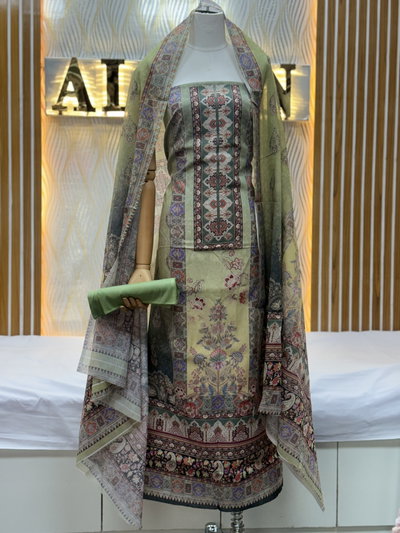 Zam Zam Sage Green Mughal Ornate