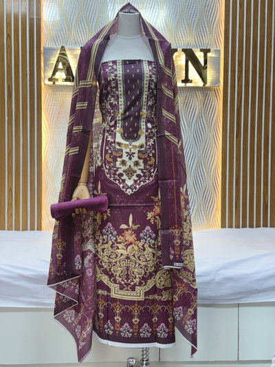 Zam Zam Purple Golden Baroque Bottom