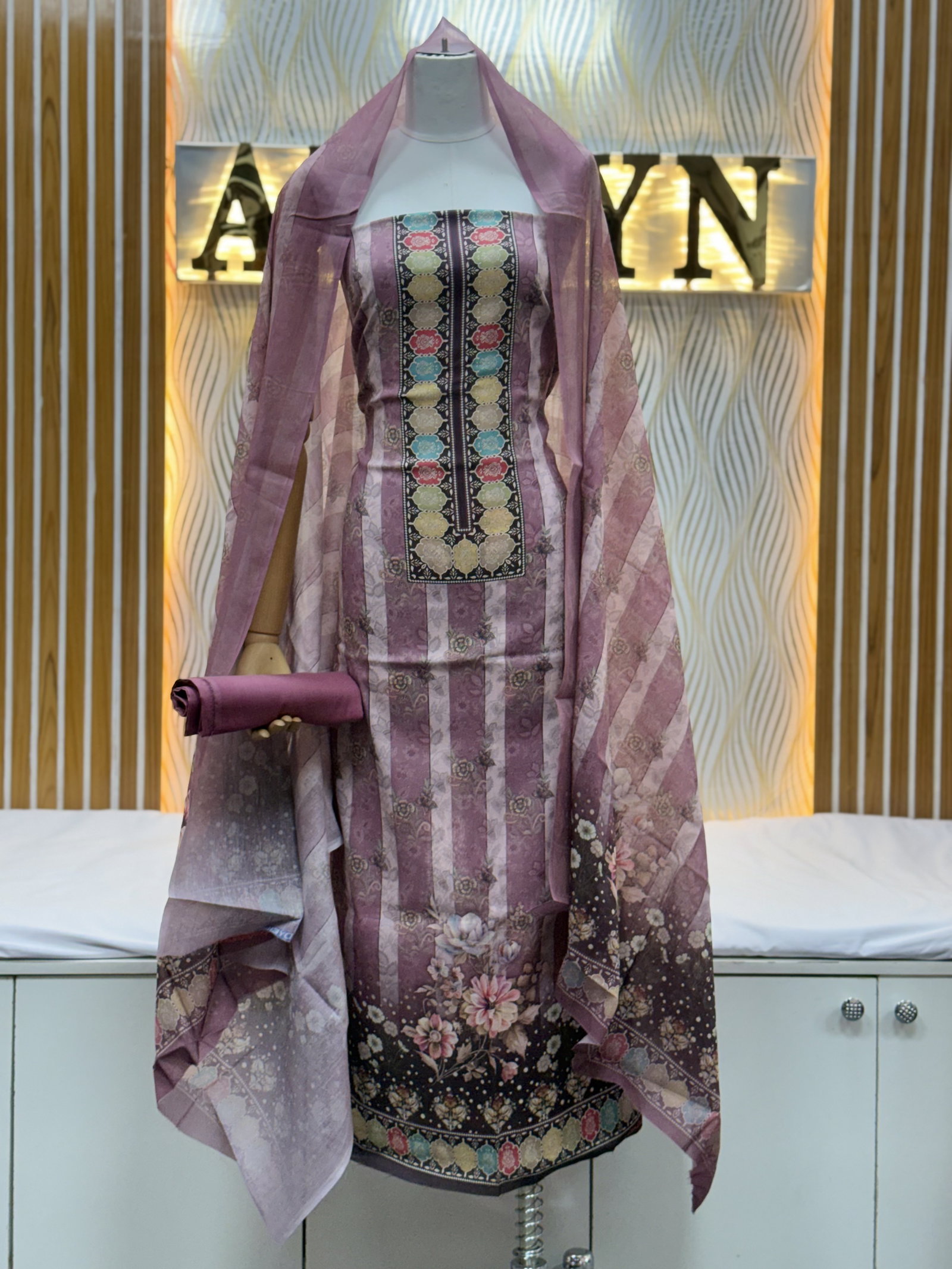 Zam Zam Hexagon Stripe Panel