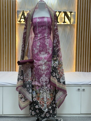 Zam Zam Cherry Blossom Dark Dupatta